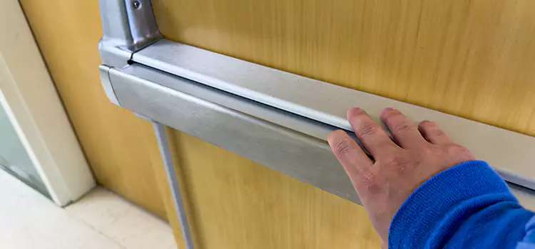 Installing a Push Bar on a Door Riverside